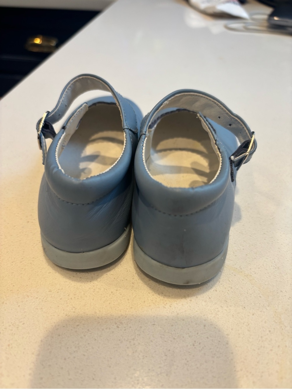 La Coqueta Dusty Blue Mary Jane Shoes size 8 or EU 24 - Picture 7 of 11